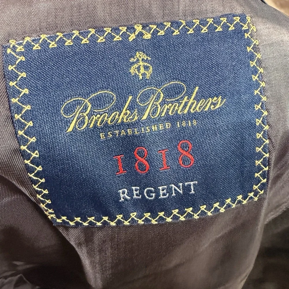 Brooks Brothers 1818 Regent Mens Gray Trabaldo Togna Estrato Suit 40L 34x34